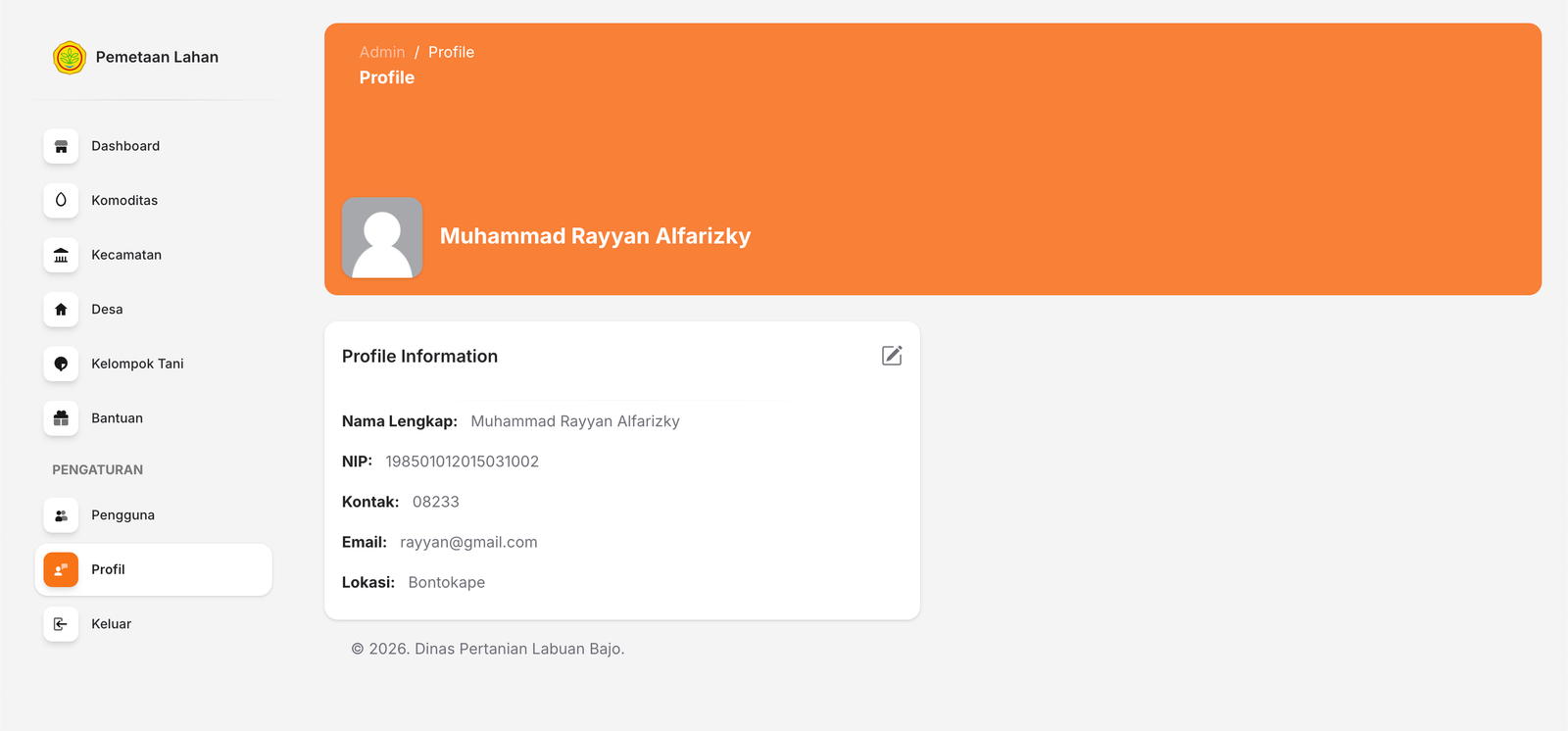Profil Pengguna